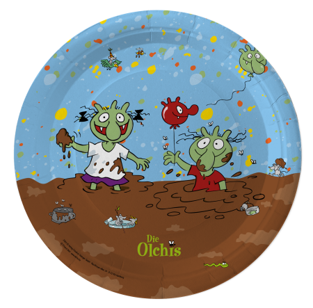 Die Olchis Party Teller